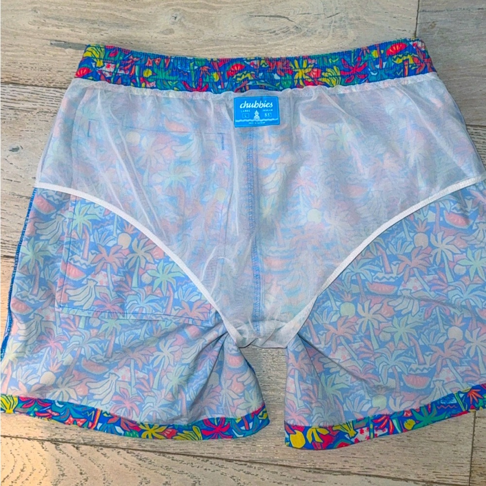 NWOT Chubbies Men's Classic Swim Trunks 5.5"
Tropical Bunches Boardshorts Size L - Picture 11 of 13